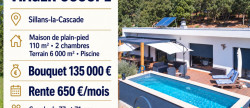 vente Maison Sillans La Cascade