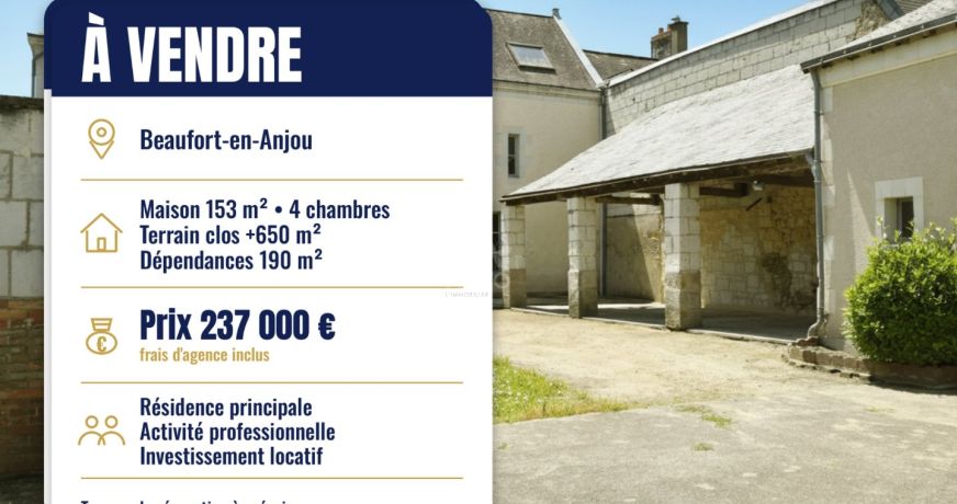 vente Maison Beaufort En Vallee
