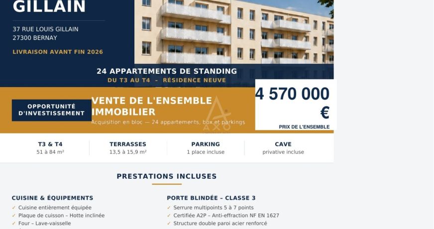 vente Immeuble Bernay