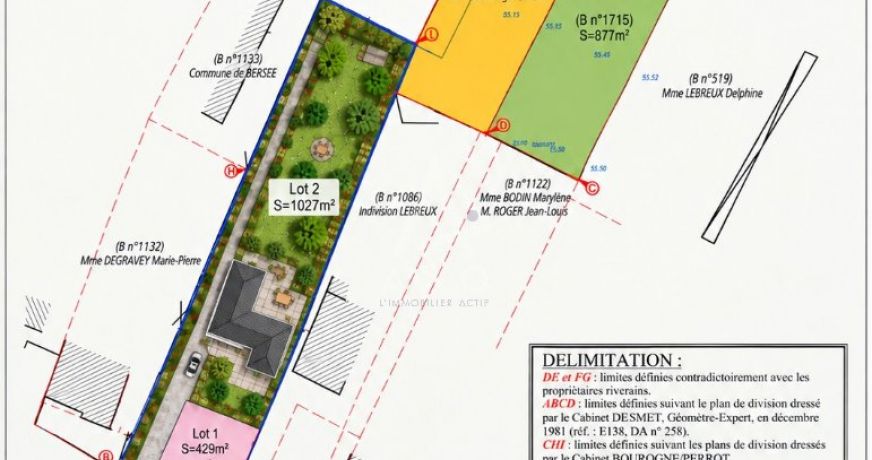 vente Terrain Bersee