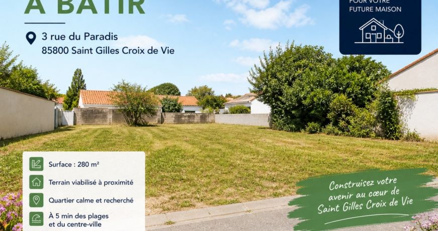 vente Terrain Saint Gilles Croix De Vie