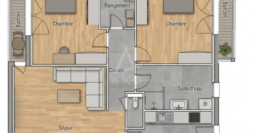 vente Appartement en rez de jardin Lanveoc