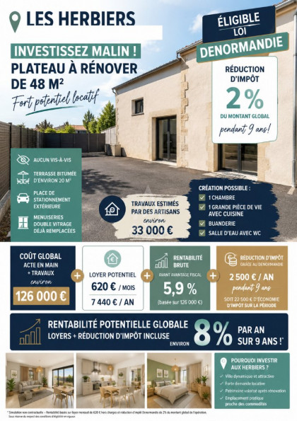 vente Appartement à rénover Les Herbiers - Photo 1