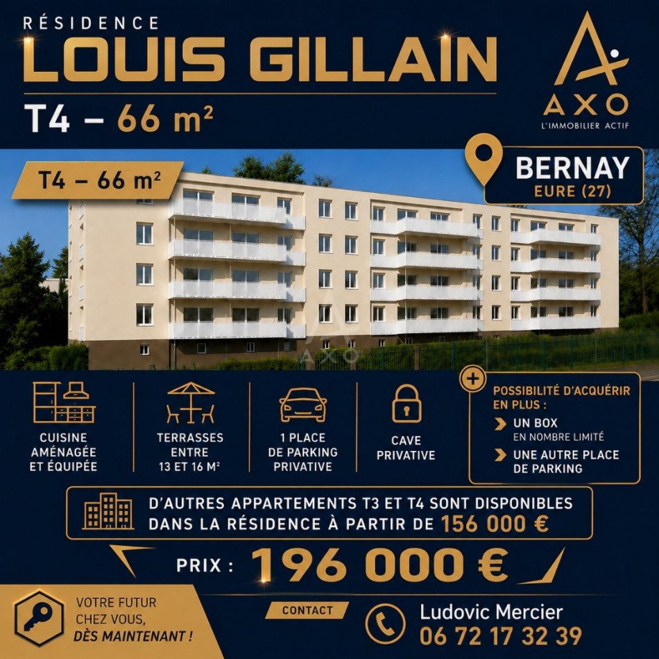 vente Appartement Bernay - Photo 1