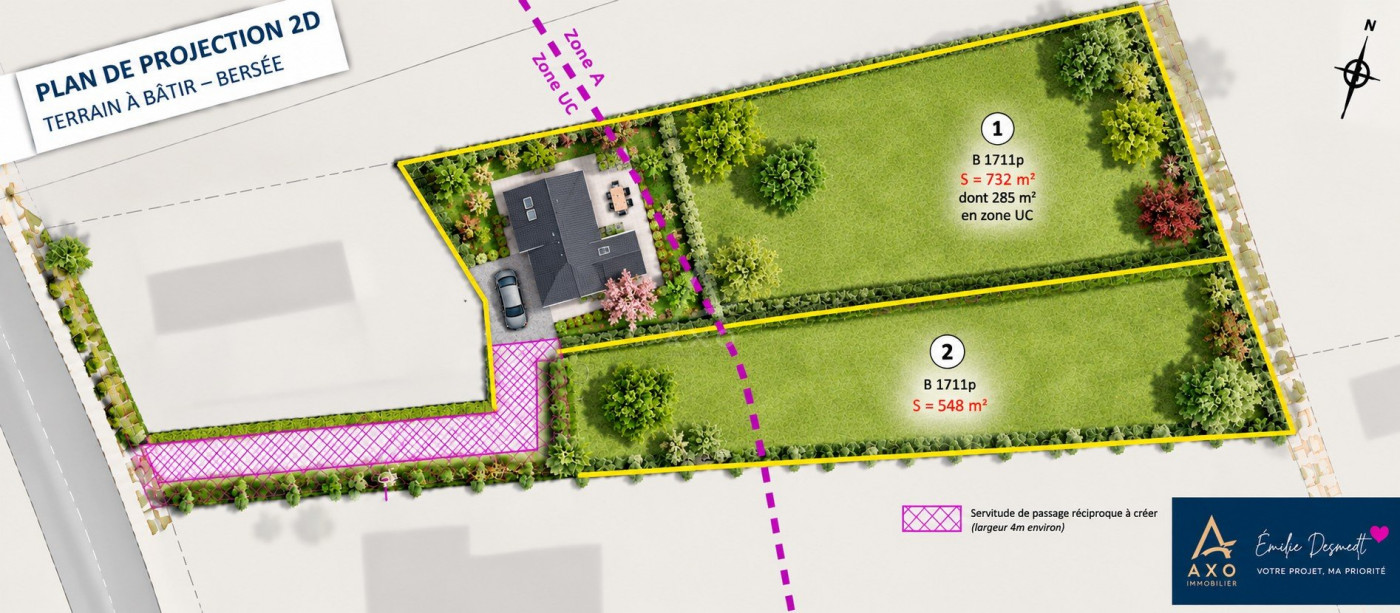 vente Terrain constructible Bersee - Photo 1