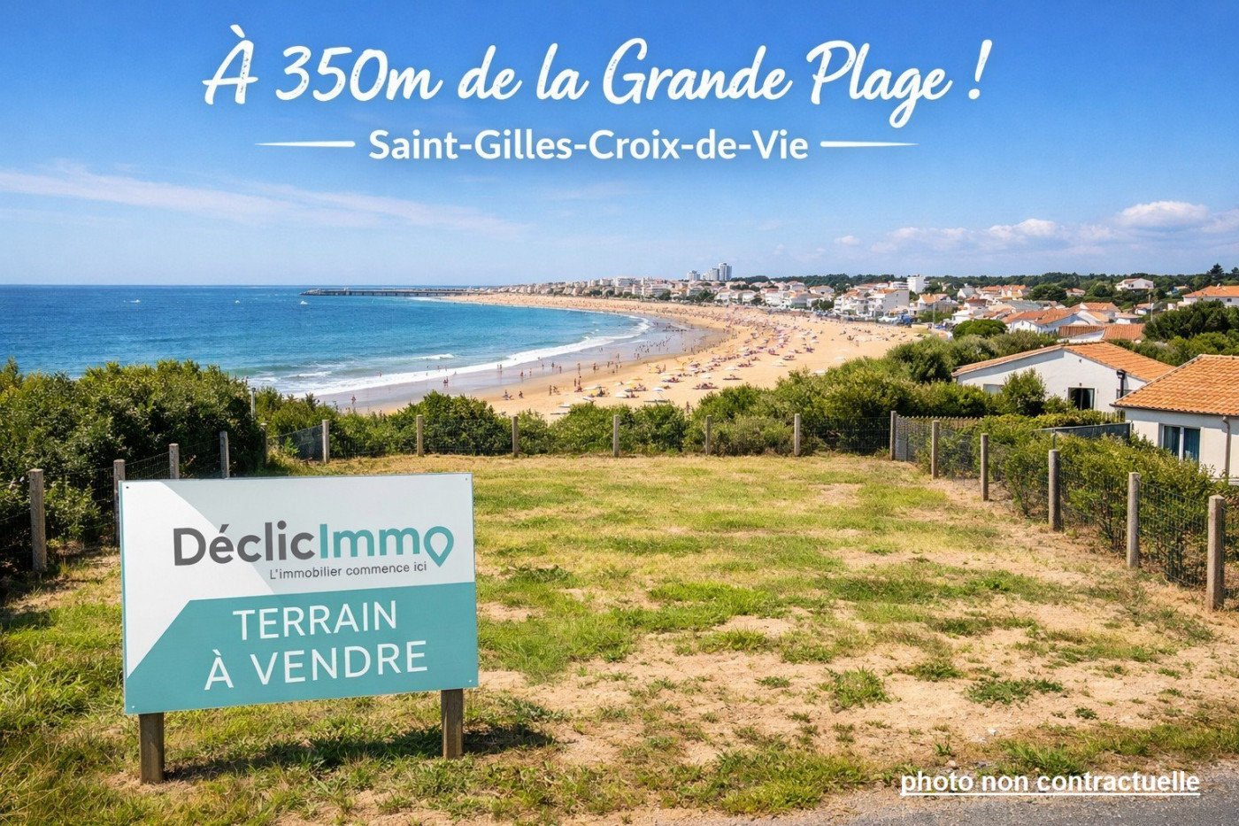 vente Terrain constructible Saint Gilles Croix De Vie - Photo 1