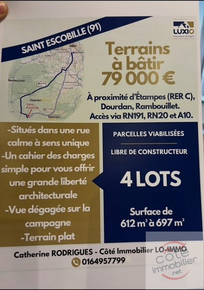 vente Terrain Saint Escobille - Photo 1