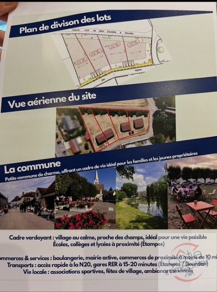 vente Terrain Saint Escobille - Photo 2