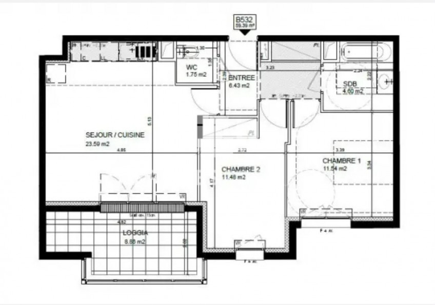 location Appartement en résidence Courbevoie - Photo 7