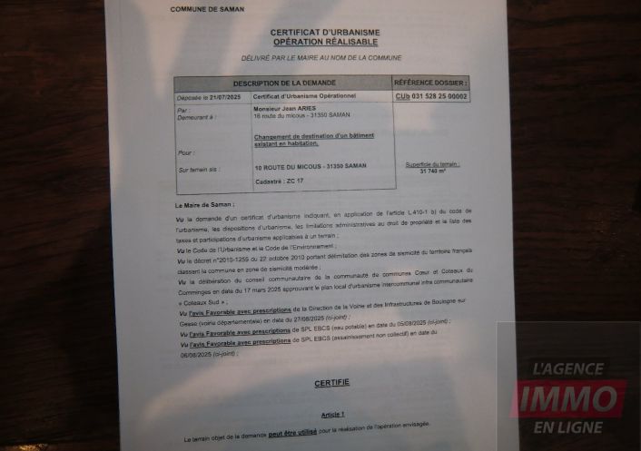 vente Maison Boulogne Sur Gesse