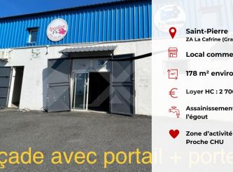 location Local commercial Saint Pierre