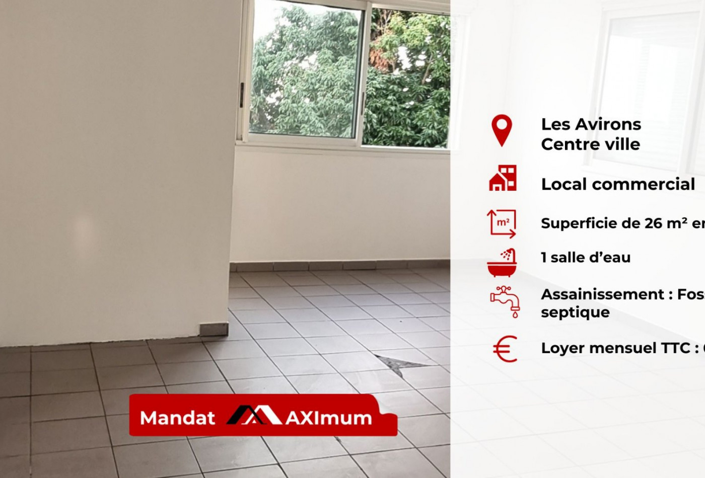 location Local commercial Les Avirons - Photo 1