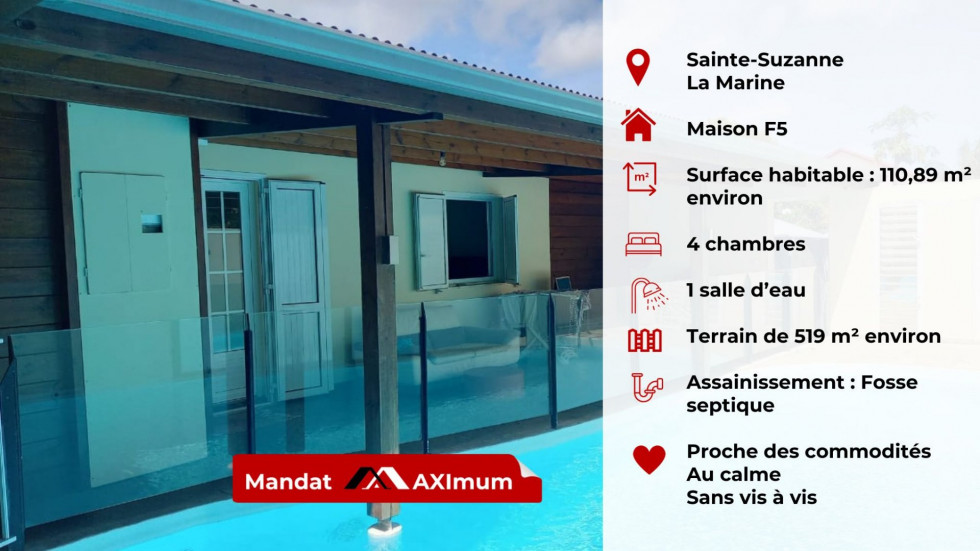 vente Maison Sainte Suzanne
