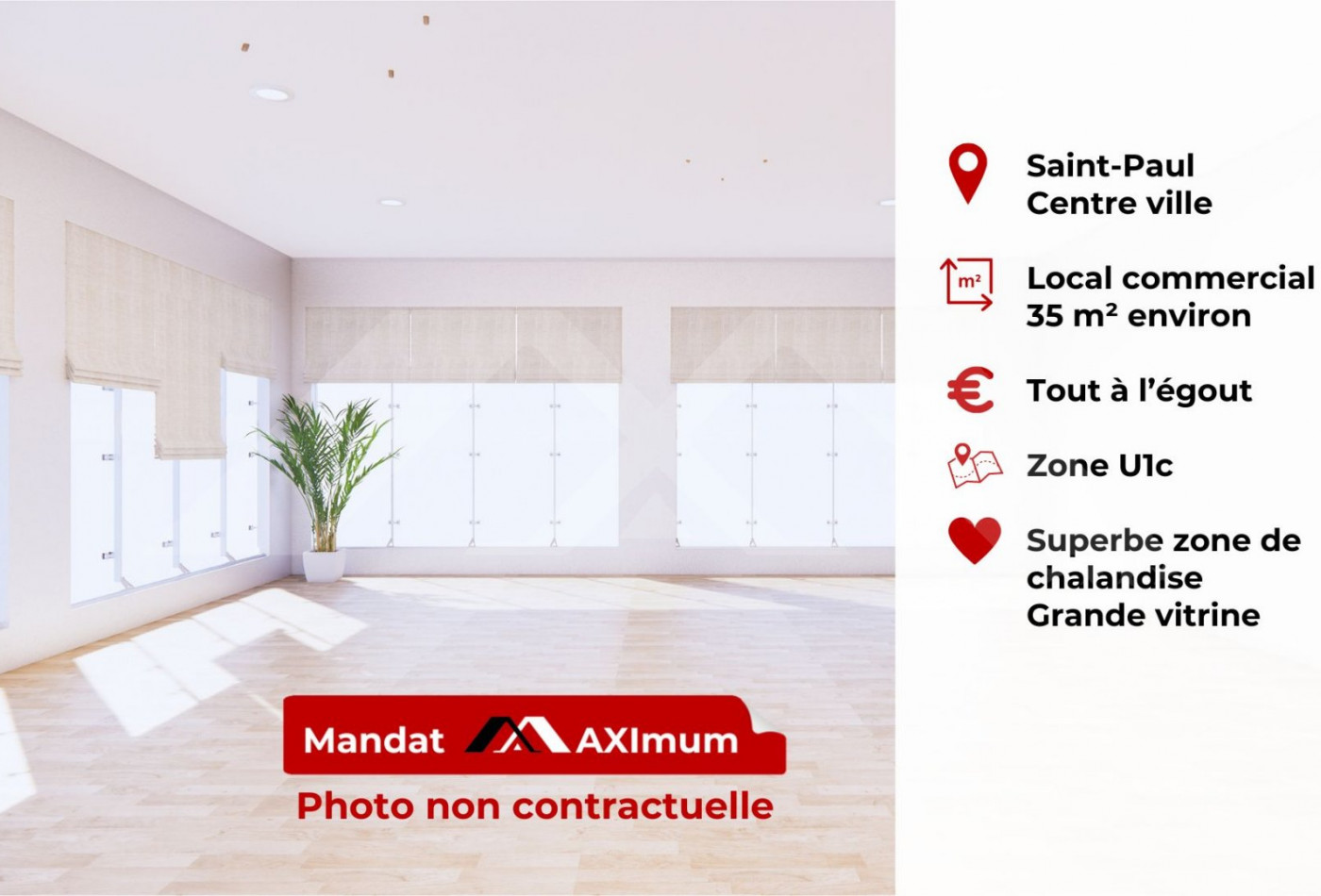 vente Local commercial Saint Paul - Photo 1