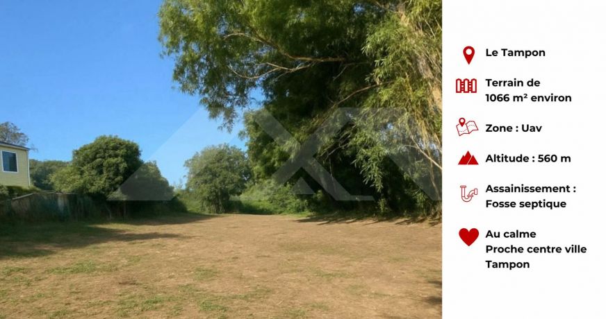 vente Terrain Le Tampon