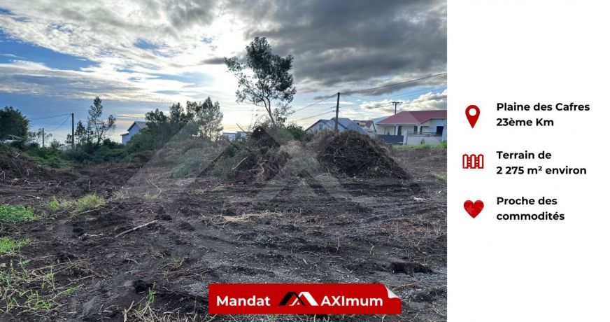 vente Terrain La Plaine Des Cafres