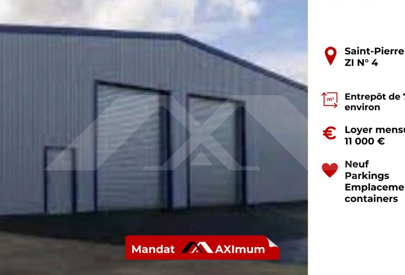 location Entrepot Saint Pierre - Photo 1