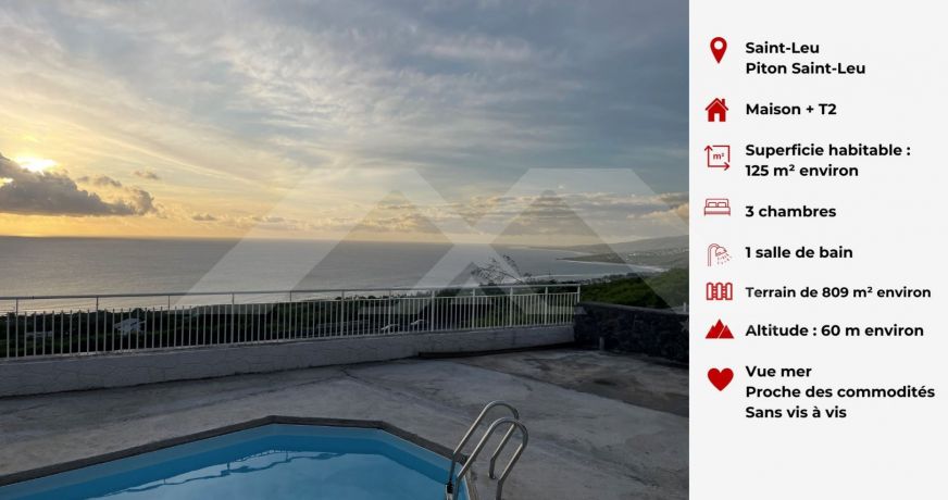 vente Maison Le Piton Saint Leu