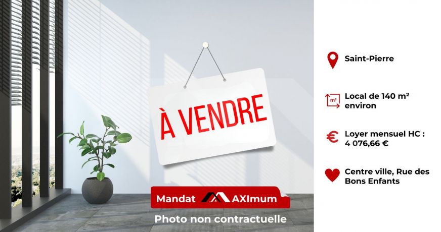 vente Local commercial Saint Pierre