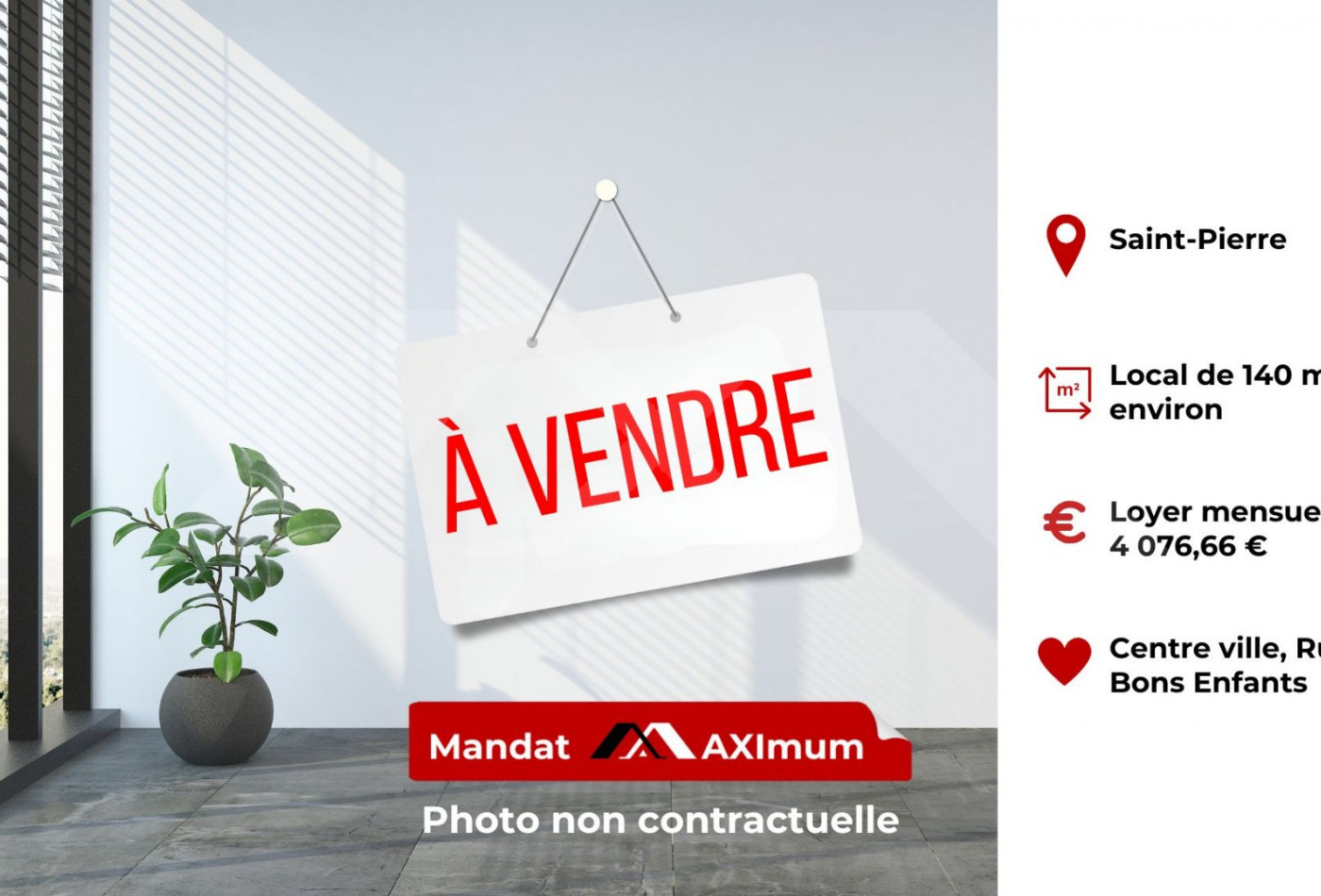 vente Local commercial Saint Pierre - Photo 1