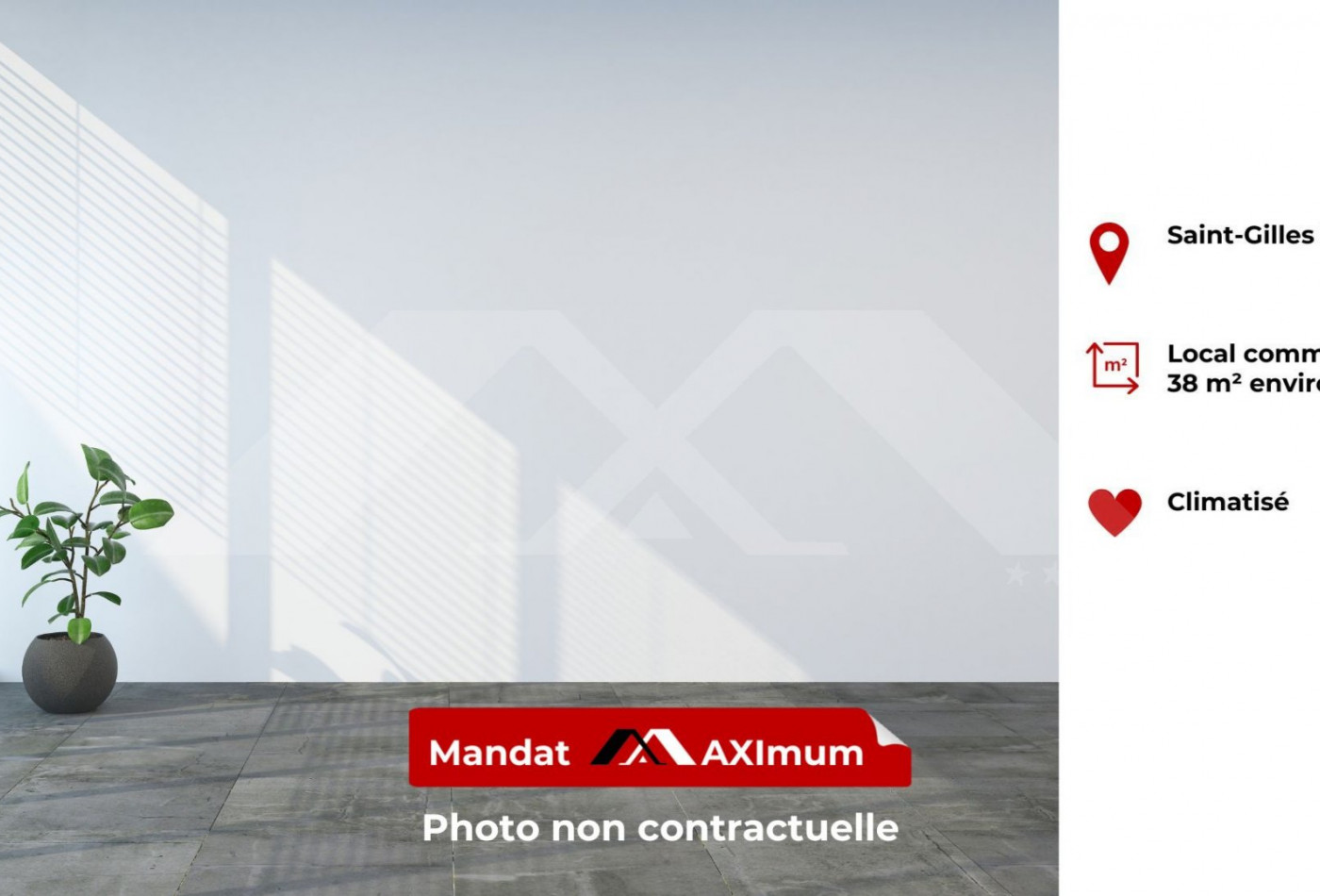 location Local commercial Saint Gilles Les Bains - Photo 1