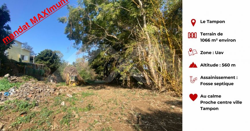 vente Terrain Le Tampon