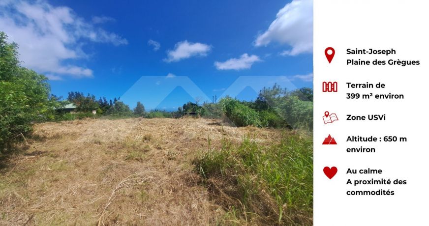 vente Terrain Saint Joseph