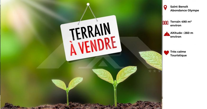 vente Terrain Saint Benoit