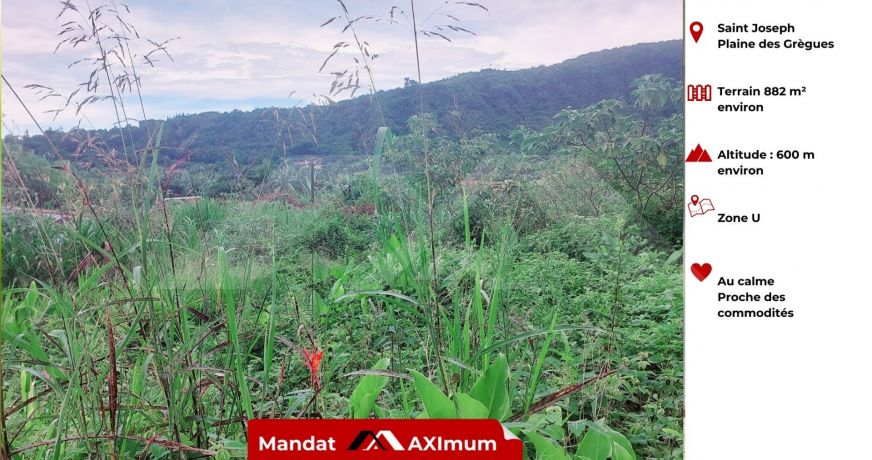 vente Terrain Saint Joseph