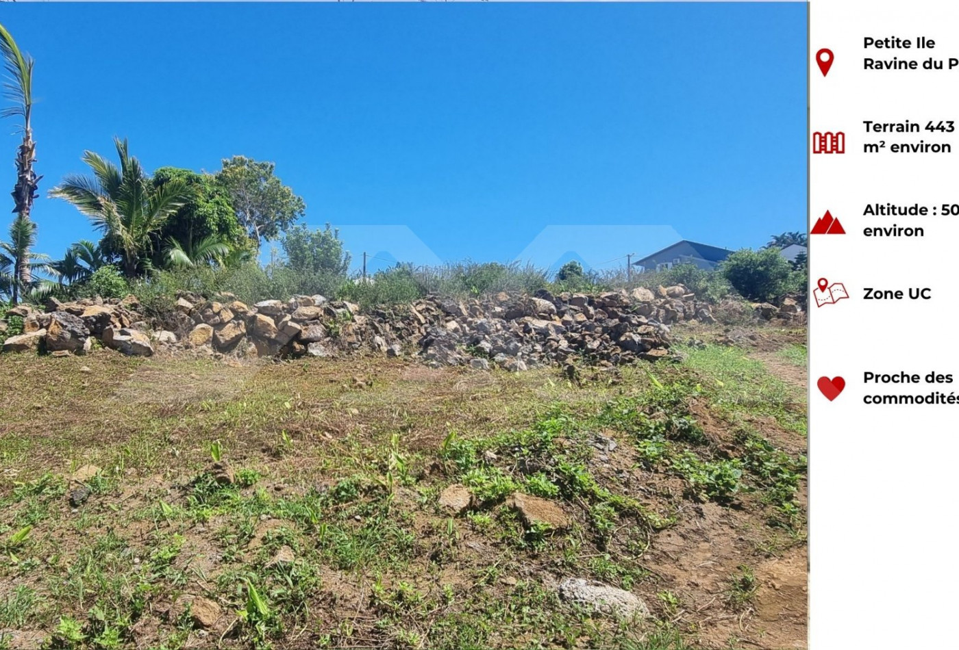 vente Terrain Petite Ile - Photo 1