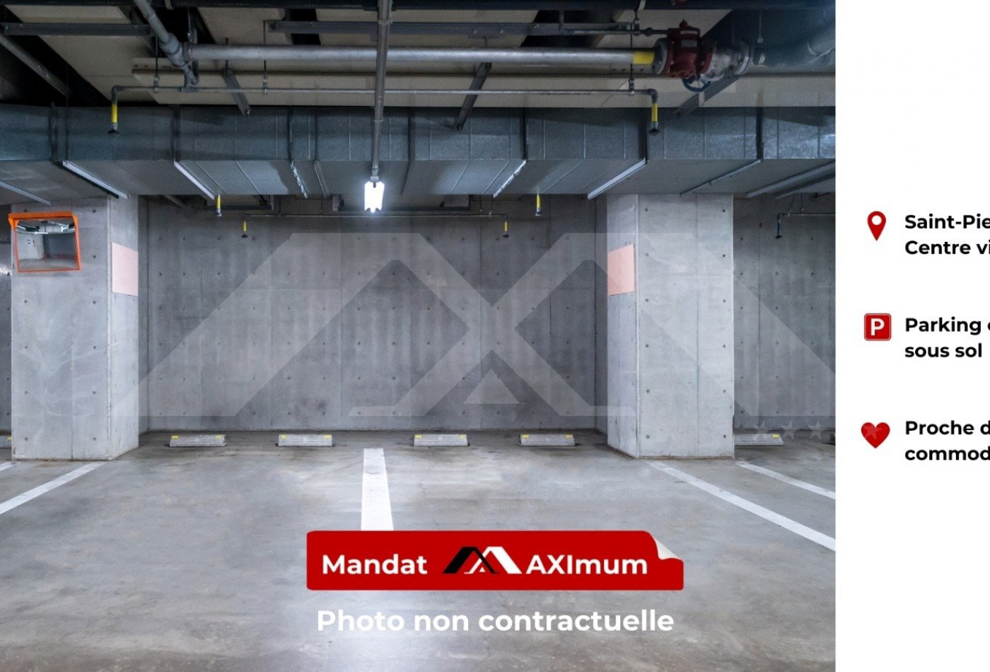 location Parking intérieur Saint Pierre - Photo 1