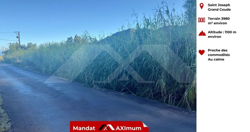 vente Terrain Saint Joseph