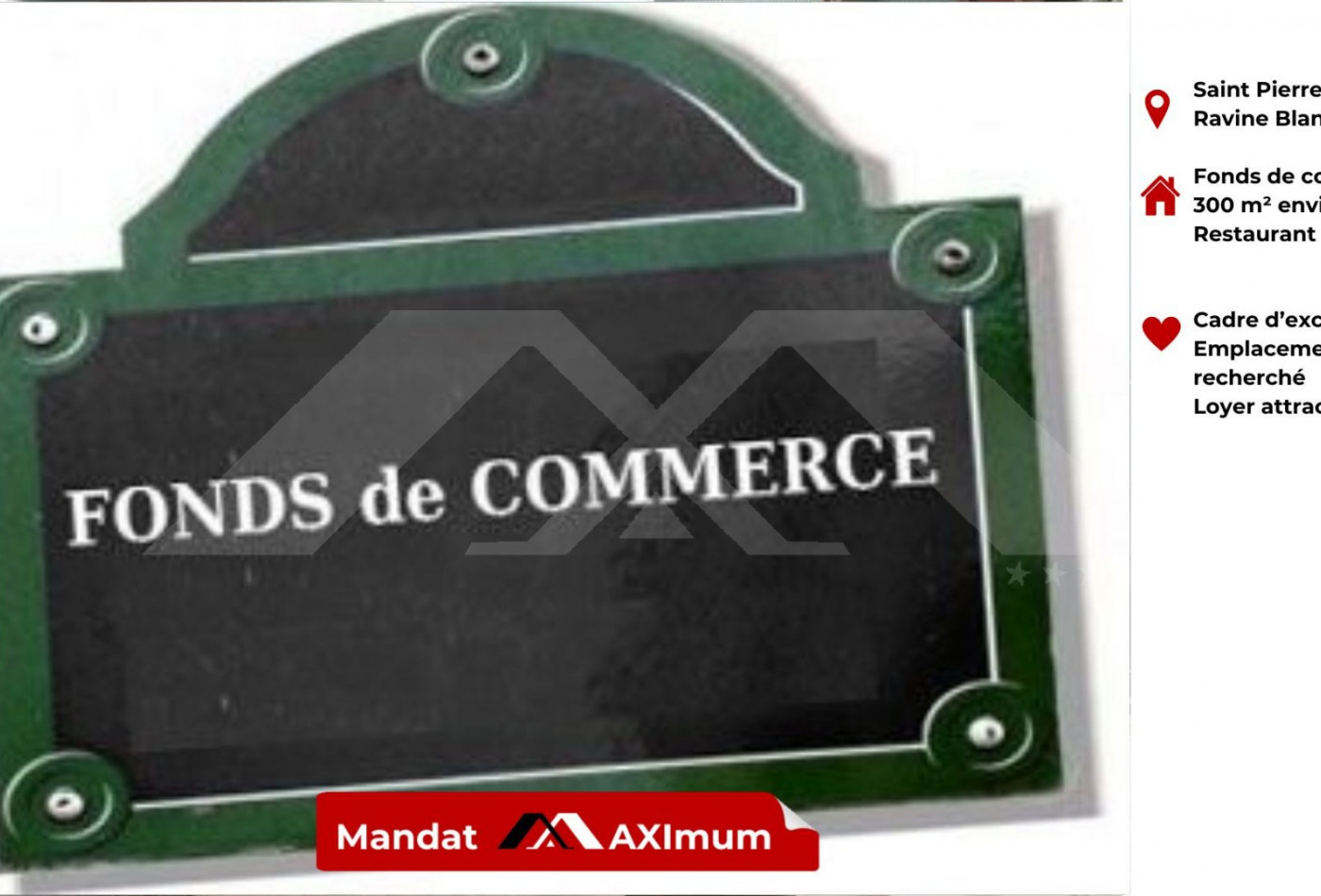 vente Restaurant Saint Pierre - Photo 1