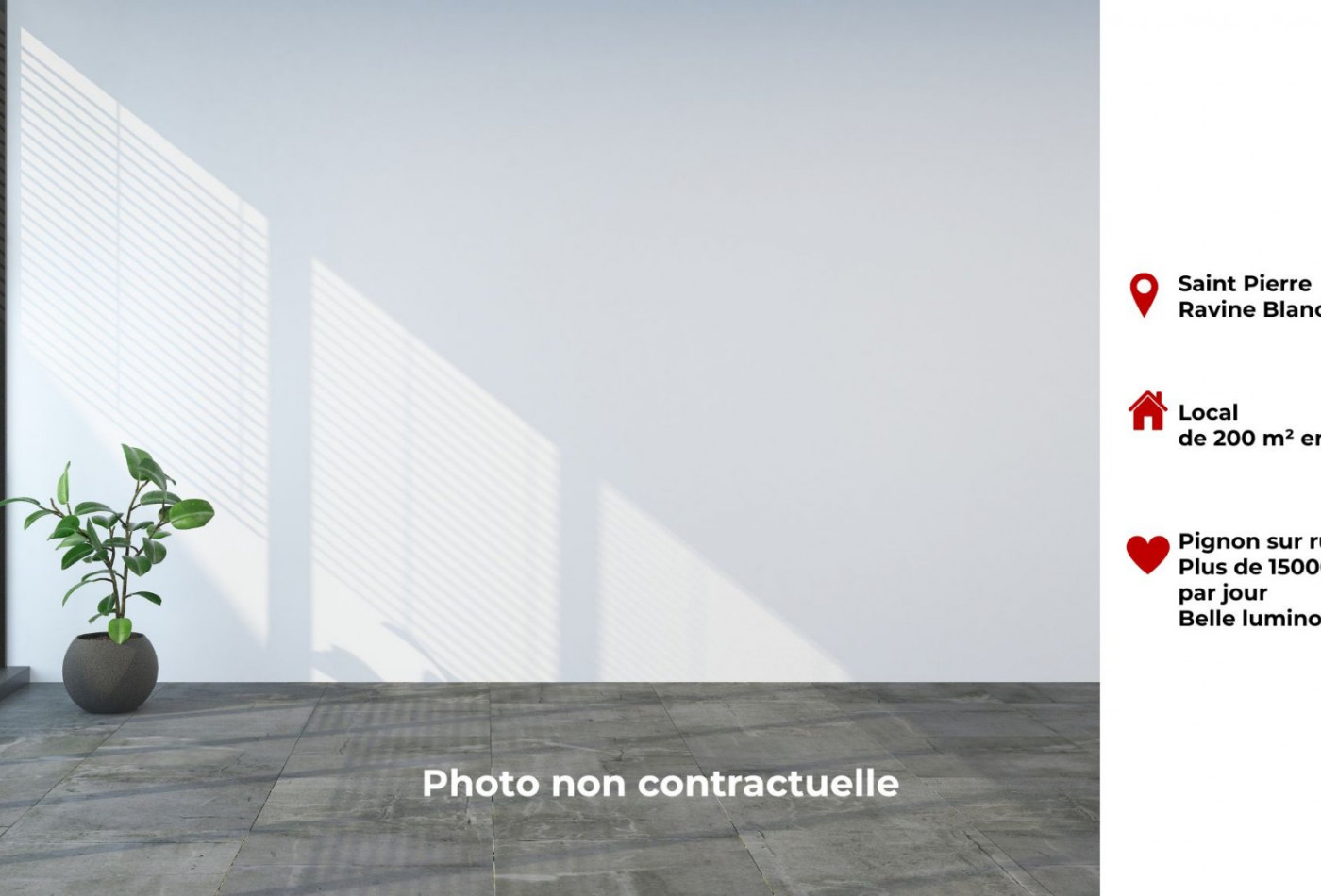 location Local commercial Saint Pierre - Photo 1