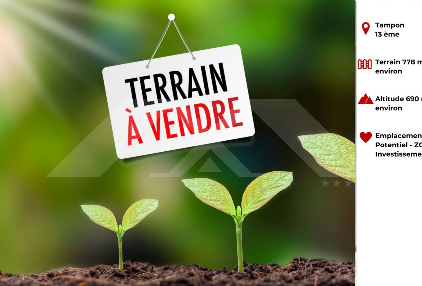 vente Terrain Le Tampon - Photo 1