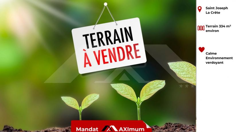 vente Terrain Saint Joseph