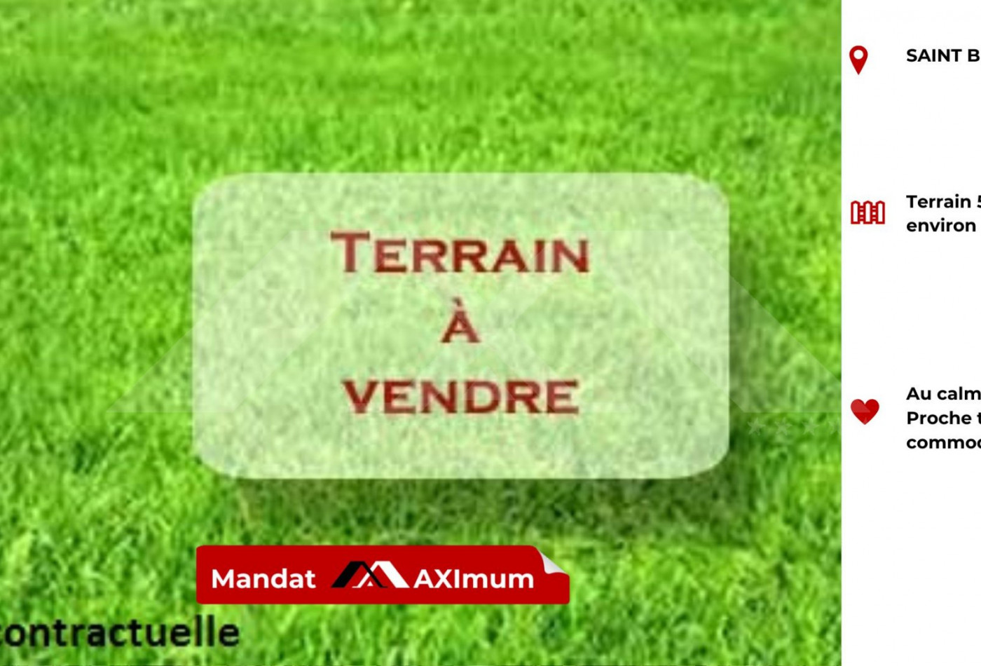 vente Terrain Saint Benoit - Photo 1