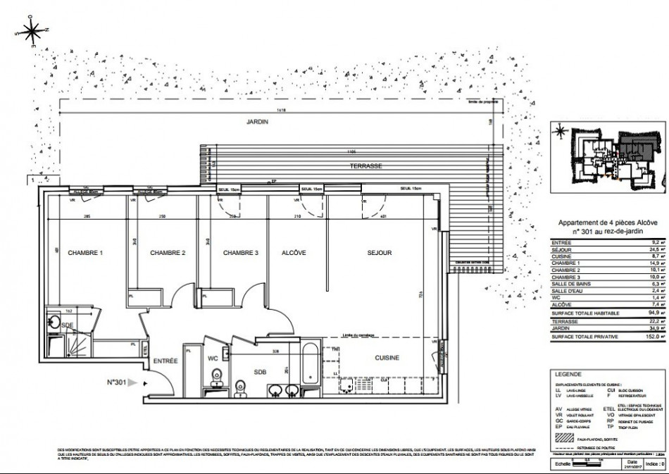 plan appartement 95 m2