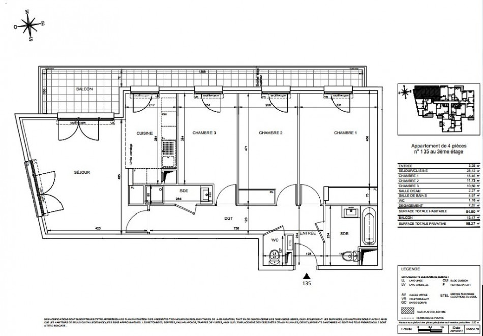 plan appartement 85 m2