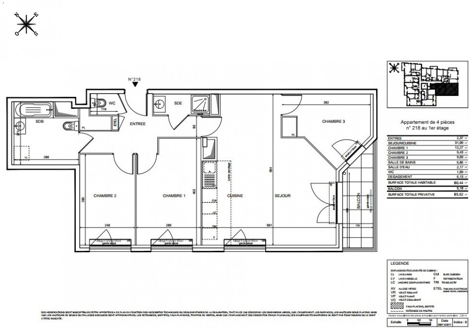 plan appartement 80m2