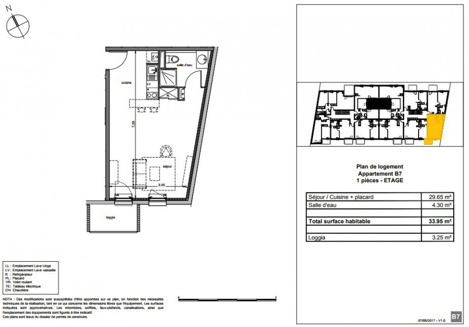 plan appartement 34m2