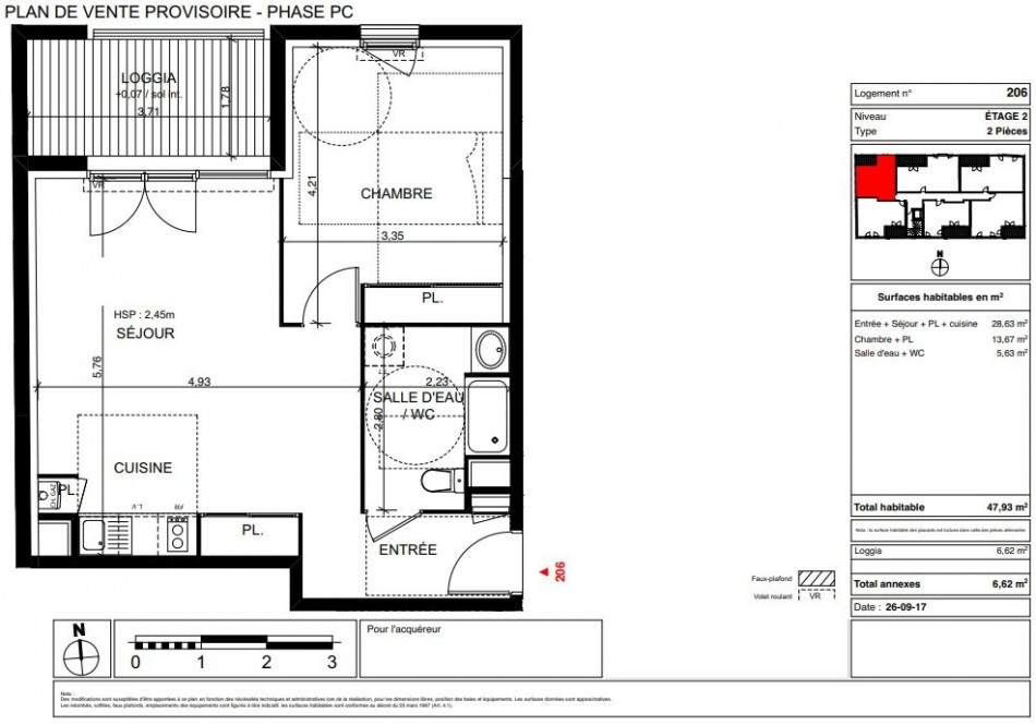 plan appartement 48m2