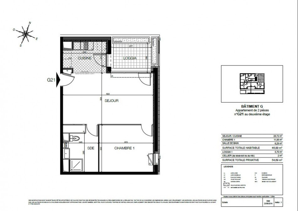 plan appartement 48m2