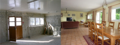 Mariol (03) - conversion of an outbuilding into a house Auvergne properties