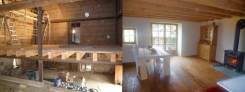 Ambert (63) - conversion of an outbuilding and renovation of a house Auvergne properties