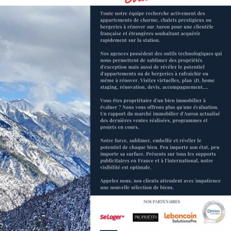 Auron 06660 Confiance immobilière