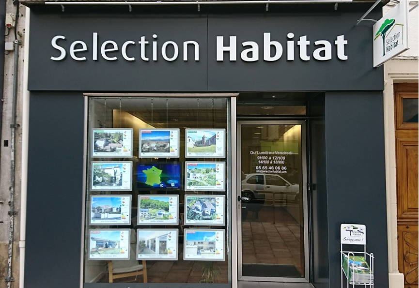 Nouvelles enseignes pour nos agences de millau et villefranche Selection habitat