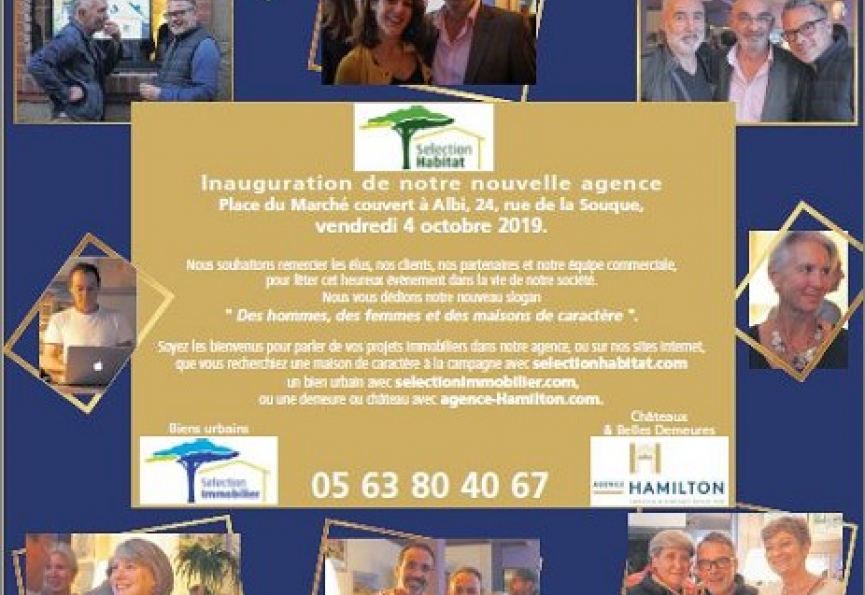 Inauguration de notre nouvelle agence a albi Selection habitat
