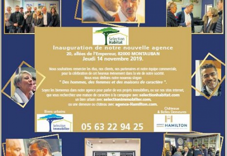 Inauguration de notre nouvelle agence de montauban Selection habitat