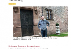 Le chef étoilé hervé busset vend son restaurant de conques, le moulin de cambelong Hamilton
